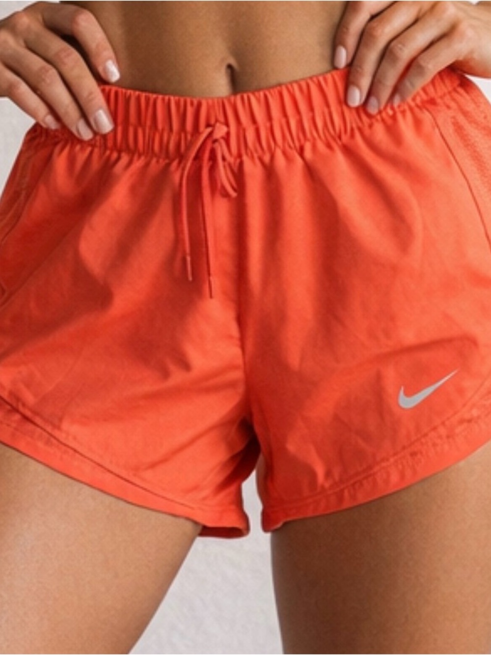 Nike Orange Athletic Shorts with Drawstring 🔥NWT
